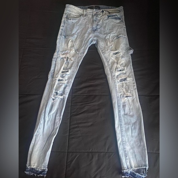 Jordan Craig Other - Jordan Craig Light Blue Distressed Skinny Jeans (Size: 32x32)